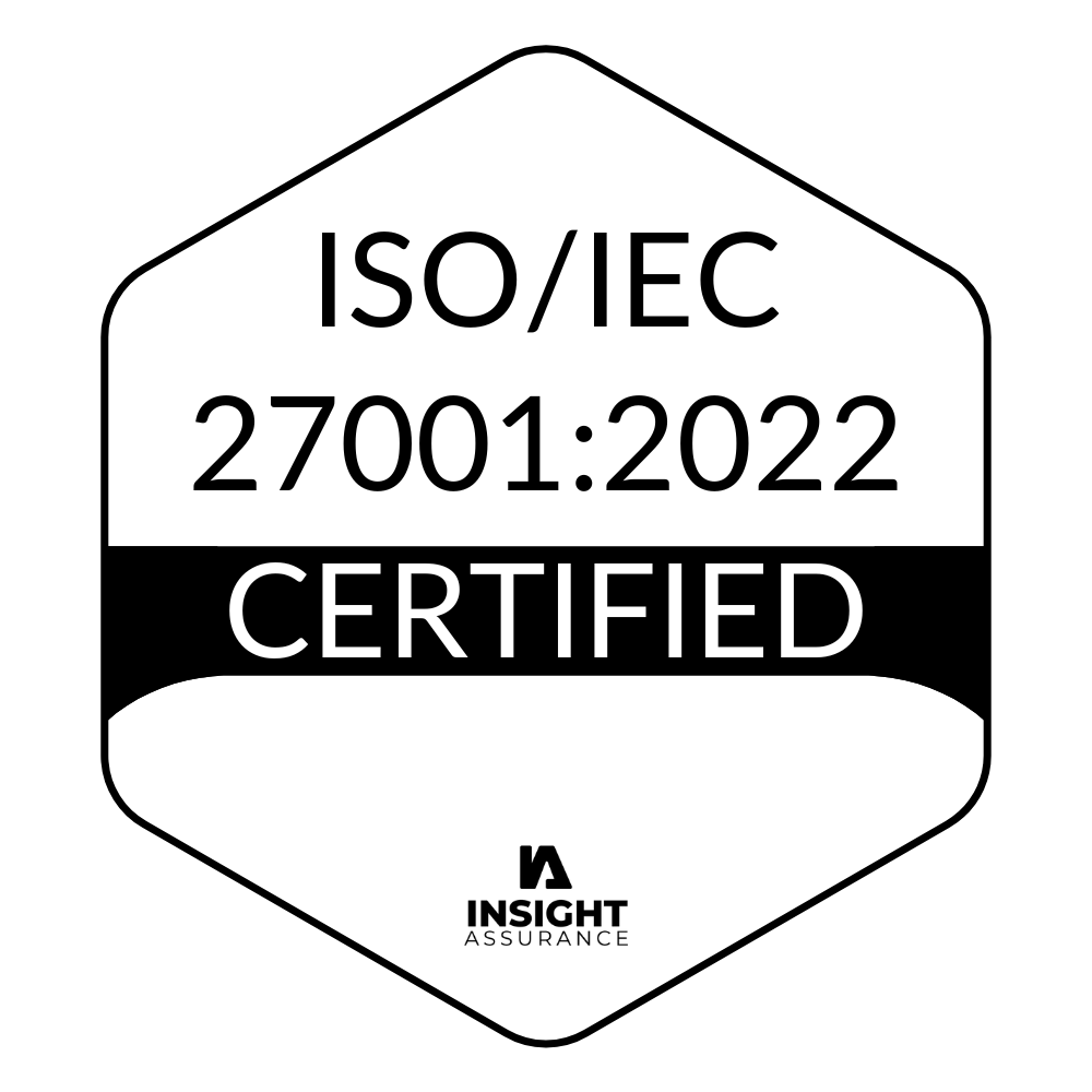 ISO/IEC 27001 certified